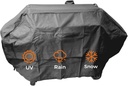 Grill Cover for Nexgrill Oakford 1150 Reverse Offset Smoker and 3-Burner Gas Grill - Heavy Duty Waterproof Resistant Full-Length Smoker Cover for # 700-0072 Accessory