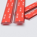 4 x 300mm Flexible Hinges - No glue required, Self Adhesive, Low profile, Transparent, Acrylic Piano Hinges, (12 in) -4 Pack-