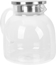 Stainless Steel Glass Cold Water Bottle Set Water Jug Tumbler Iced Tea Pitcher