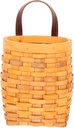 iplusmile Handwoven Woven Hanging Basket for Wall Rustic Decorative Flower Plant Holder Space Saving Kitchen Fruit Vegetable Storage Organizer Lightweight Wall Mounted Basket for Home and