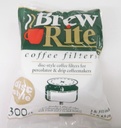 Disc Style 3" 3 1/2" Coffee Filters 300 Count For Percolator & Drip Coffeemakers