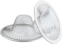 2PCS Kitchen Sink Strainers, 2" Top/1" Basket, Round Drain Filter Basket Food Catcher, Stainless Steel Bathtub Drain Strainer, Shower Hair Drain Catcher