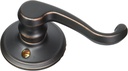 Callington Left Handed Lever Non-Turning Lock, Aged Bronze (F170 CLT 716 LH)