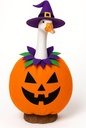 Halloween Porch Goose Outfit Pumpkin Goose Outfits Yard Goose Clothes Silly Lawn Goose Costume for 23'' Porch Goose Duck Decorations