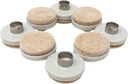 Shepherd Hardware 9934 1-Inch Felt Nail On Furniture Pads, 8-Pack,Almond