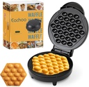 Bubble Waffle Maker - 1000W Electric Non stick Egg Waffler Iron Griddle w/Ready Indicator Light - Ready in under 5 Minutes- Free Recipe Guide Included, Make Delicious Waffle Ice Cream Cones, Gift