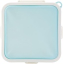 Portable Sandwich Toast Box Storage Case, Reusable Silicone Sandwich Lunch Box Food Container Microwavable Dinnerware(Blue)