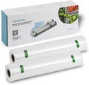 Cecotec Embossed Rolls Set of 2 Large Rolls 28 x 600 cm Embossed Surface, BPA Free