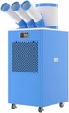 Swamp Cooler Air Conditioner Separate Hot and Cold Water Evaporative Air Cooler Air Duct Can Be Rotated and Stretched Air Cooling Fan for Outdoor, Office, Home(57.3 * 65.5 * 108.5cm)
