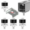 Trolley Roller Wheels Limit Trolley Assembly Positioning for Unistrut Strut Channel with 1-5/8" Wide and All 1-5/8" or Taller Strut Channel,Positioning Limit Garage Door Rollers Stop,New(4Pcs)