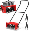 VASALAID Rolling Lawn Aerator, Heavy Duty Manual Push Lawn Aerator Tool with Adjustable Wheels,Rotary Spike Aerator for Lawn Aeration