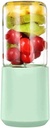 Portable Blender, Personal Hand Smoothie Travel Blender Cup Fruit Mixer Rechargeable with USB, Mini Blender for Fruit Juice, Milk Shakes, for Great Mixing (Color : Green)