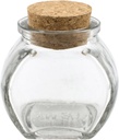 Cookie Jar Glass Favor Bottle with Cork, 2-1/2-inch, 1-count