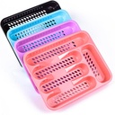 Tableware Sorting Box Drain Plate Heavy Duty Storage Rack Material Forks Spoons Holder Random Color