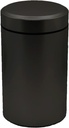 iSnuff Airtight Aluminum Storage Jar Portable Proof Container Bottle Multipurpose Storage Case Screw-top Lid Lock Odor for Spices, Coffee & Teas 140ml (Black)