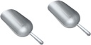 Homoyoyo 2pcs Zinc Alloy Multi-functional Food Shovel Kitchen Scoop for Flour Nuts More Easy to Use for Cooking Baking