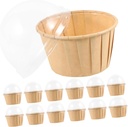 50pcs Cake Box Container Mini Muffin Cups Muffin Liners Single Cupcake Boxes Lid Cake Carriers for Dessert Shop Restaurant