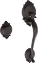 Schlage F92-BRK Brookshire Exterior Dummy Handle (Interior Side Sold Separately), Matte Black