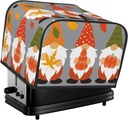 Oven Cover Kitchen Bread Machine Protector,4 Slice Toaster Cover For Home,Fingerprint Coaster Cover,Kitchen Small Appliance,Hello Fall Gnomes