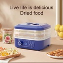 Food Dryer Machine for Home, Multi-Layer Fruit Dryer-Digital Quiet Adjustable Timer & Temperature Control for Fruits, Meat, Herbs, Pet Food & Candy (Blue(Five layers))