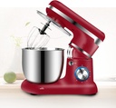 Stand Mixer Dough Mixer, 5QT Food Mixer Bowl 1300W 6 Speed Dough Hook, Wire Whisk, and Beater Attachments for Most Home Cooks,red
