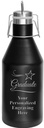 Custom Graduation Growler, 64 oz Custom Graduate Stainless Steel Growler, Engraving Included