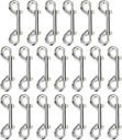 Metal Double Ended Bolt Snap Trigger Chain Diving Clips for Water Bucket Pet Feed Bucket Agricultural Equine Home Dog Leash Garage Use (4" (10cm), 20 Pack)