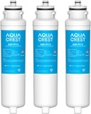AQUACREST DW2042FR-09 Refrigerator Water Filter, Compatible with Daewoo DW2042FR, Kenmore 46-9130, DW2042FR-09, Aqua Crystal DW2042F-09 (Pack of 3)