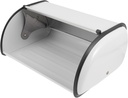PRETYZOOM Metal Bread Box White Antique Style Bread Storage Bin for Kitchen Bakery and Home Use Deform Resistant for Organizing and Kitchenware