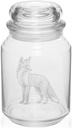 MIP 26 oz Glass Candy Jar Gift Fox