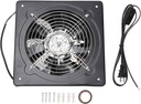 9.8 Inc Exhaust Fan, Carbon Steel 2800RPM 80W 7 Blades Bathroom Vent Fans Wall Mounted Ventilation Fan Quiet for Home Bathroom Garage, Basement
