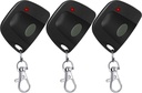 Kingdder 3 Pieces Gate Opener Remote Compatible with Multicode 300mhz 10 Dip Switch 3089 3060 3070 Garage Door Opener Remote Control with Keychain(Black, Gray)