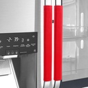 OUGAR8 Refrigerator Door Handle Covers,Waterproof &Oilproof,Keep Your Kitchen Appliance Clean from Smudges, Fingertips, Stains,Handle Protector for Oven Stove Dishwasher (Red, 2pcs_15.74" L*4“W)