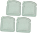 4pcs Portable Sandwich Storage Boxes Leakproof Lunch Containers for Outdoor Use Airtight Bread and Toast Holders Lightweight Snack and Fruit Keeper for Work Travel Picnic Hiking