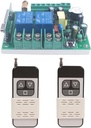 Motor Wireless Remote Control Switch AC 85V 110V 220V 250V 10A High Power Door Electric Curtain Remote Forwards Reverse, Wide Voltage 85V-250V 433MHz RF Remote Control Relay ON/OFF (2X Control 433MHz)