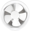 Exhaust Fan Round Exhaust Fan 6"" 8"" Household Glass Window Type Ventilation Fan with Non-Return Louver, Low Noise, Easy to Install, 24W, 195Cfm Ventilating Fan,6 Inch,6 Inch-One Size