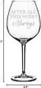 Wine Glass Goblet After All This Wine Always (20 oz Jumbo)