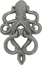 Door Knocker Vintage Octopus Door Hardware with 2 Screws, Fancy & Ornate Corrosion Resistance Hanging Craft Gift Door Knocker, Mounting Hardware Included