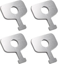 (4pcs) 61-509 Schlage/Falcon Emergency Release Key, for Schlage B571 and Falcon D271 Indicator Deadbolts - Standard Size, Occupancy Indicator Deadbolt Panic Key, Emergency Release Door Latch