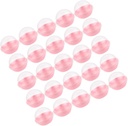 Luxshiny 100Pcs Mini Cake Boxes Pink Plastic Cupcake Containers with Sealed Cover for Party Favors Individual Dessert Holders for Muffins and Baking Treats