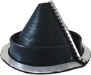 RF802B (2" - 7-1/4") RETROFIT Black EPDM Flexible Pipe Flashing Dektite: Roof Jack - Pipe Boot - Pipe Flashing