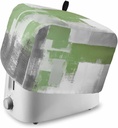 Sage Green Gray Toaster Cover 2 Slice, Small Kitchen Appliance Covers, Oil Painting Geometric Abstract Modern Toaster Oven Cover with Loop, Bread Machine Cover Polyester Dust Cover Protection