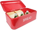 POCHY Fashion bread box Metal Bread Box, Kitchen Food Storage Container Bread Holder Suitable For Kitchen Countertop Large Capacity Bread Storage exquisite
