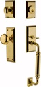 Nostalgic Warehouse New York C Grip Front Door Handle and Deadbolt Set