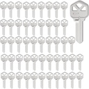 KW1 Blank Key Blanks, Pack of 50 Uncut Blank Keys in Premium Copper Structures Blank Keys