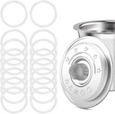 20Pcs Silicone Gasket for Stainless Steel Lids of Reusable K Cups: No Leaks, Food-grade Rubber Rings for AANQQ Keurg 1.0 Reusable Coffee Pods (K Cups NOT Including)