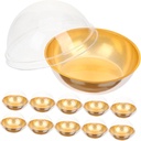 50Pcs Round Mini Cake Boxes with Lids Small Dessert Containers for Muffins and Cupcakes for Parties and Events