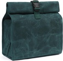 Denifiter Heavy Duty Waxed Canvas Lunch Bag, Soft Fabric, Waterproof, Eco-friendly And Quick Release Buckle (Dark Green)