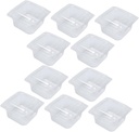 PRETYZOOM 10pcs Clear Bakery Boxes for Cupcakes and Desserts Safe Pet Material Portable Muffin Holders with Simple Design for Bakery Grocery and Catering Use