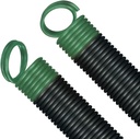 2 Pack 25" Garage Door Springs for 7 FT Garage Doors Doors - Made in USA (120 LBS Green End 2 Springs)